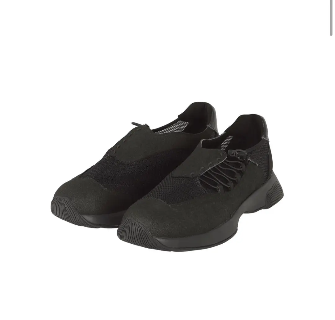 HOMME PLISSE オムプリッセ スニーカー 紺 26cm 2026324L0009 オム プリッセ イッセイミヤケ スニーカー DECK SHOES メンズ