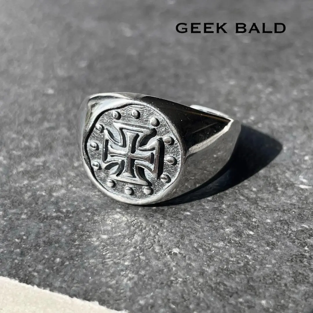 銀戒指925 十字架 印台 簡約戒指No.1 的縮圖