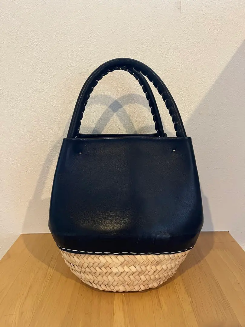 最終値下げ[ステッチブラック]ワランワヤン  ノスノス　ブラック　L warangwayan Morocco/ワランワヤンモロッコ】ノスノスバッグL