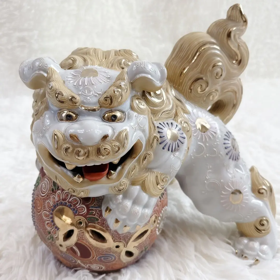 香炉 獅子 玉 球 玉乗り獅子 玉香炉 獅子付 磨3寸（高さ8.1cm×幅8.7cm） : お仏壇のよねはら