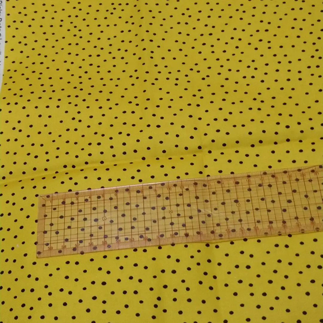 Thumbnail of Price reduction #1570 Loralie Harris Dinky Dots Yellow Fabric width x approx. 50cm