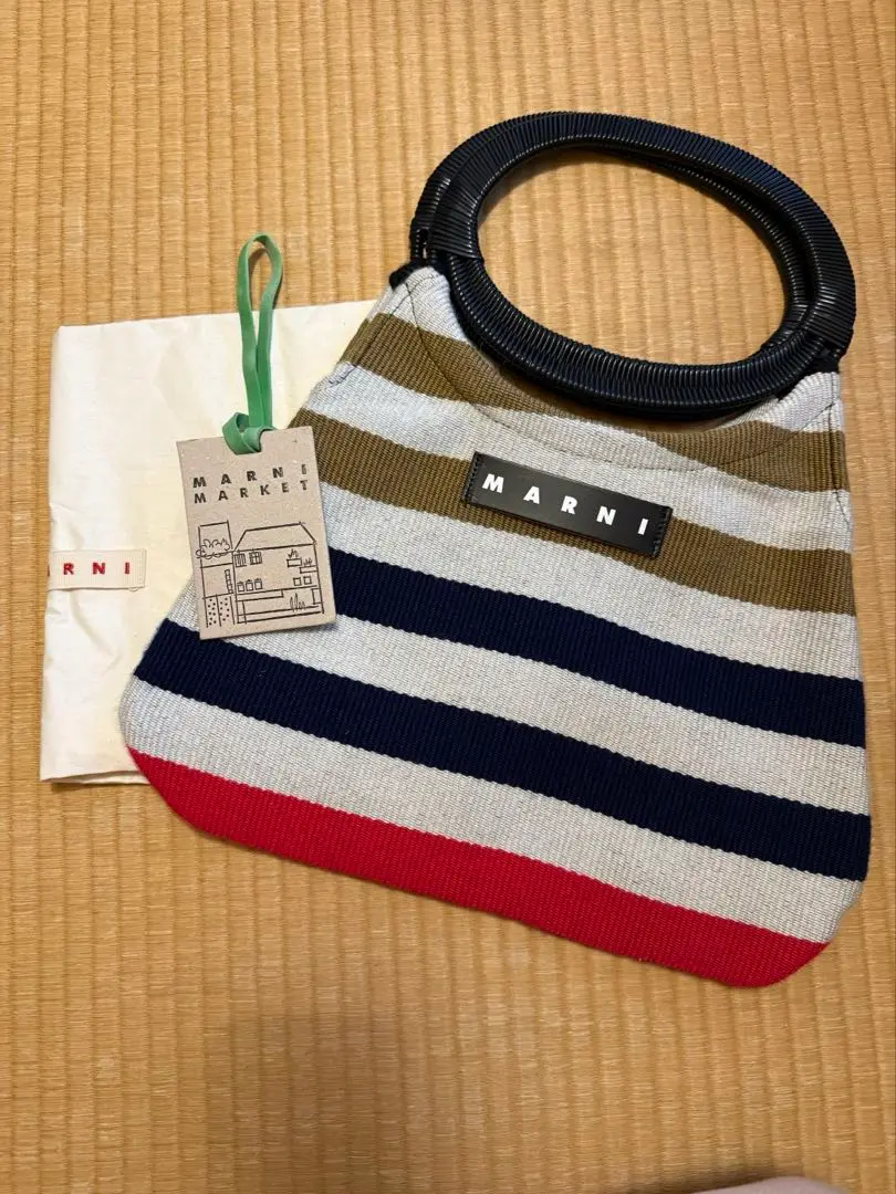 2025年最新】marni ストライプバッグ キャラメルの人気アイテム