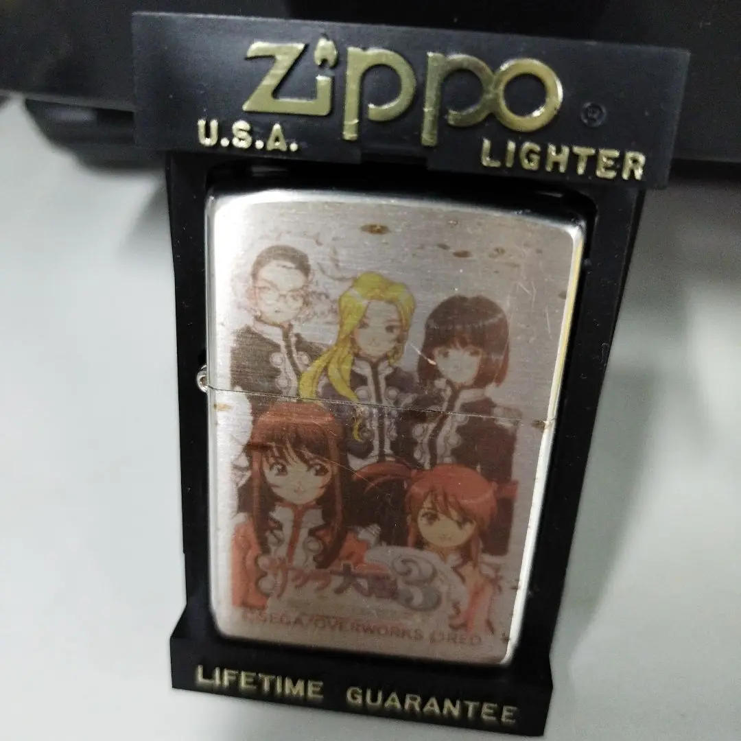 Zippo サクラ大戦 マリア タチバナ 1997年製 ジッポー鏡面傷あり