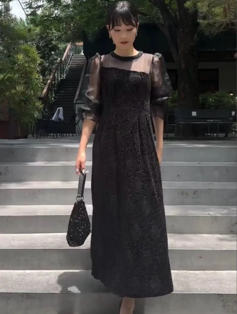 AMAIL Mature paypuri dress ブラック ドレス AMAIL（アマイル）の「Mature paypuri dress（ドレス）」 - WEAR