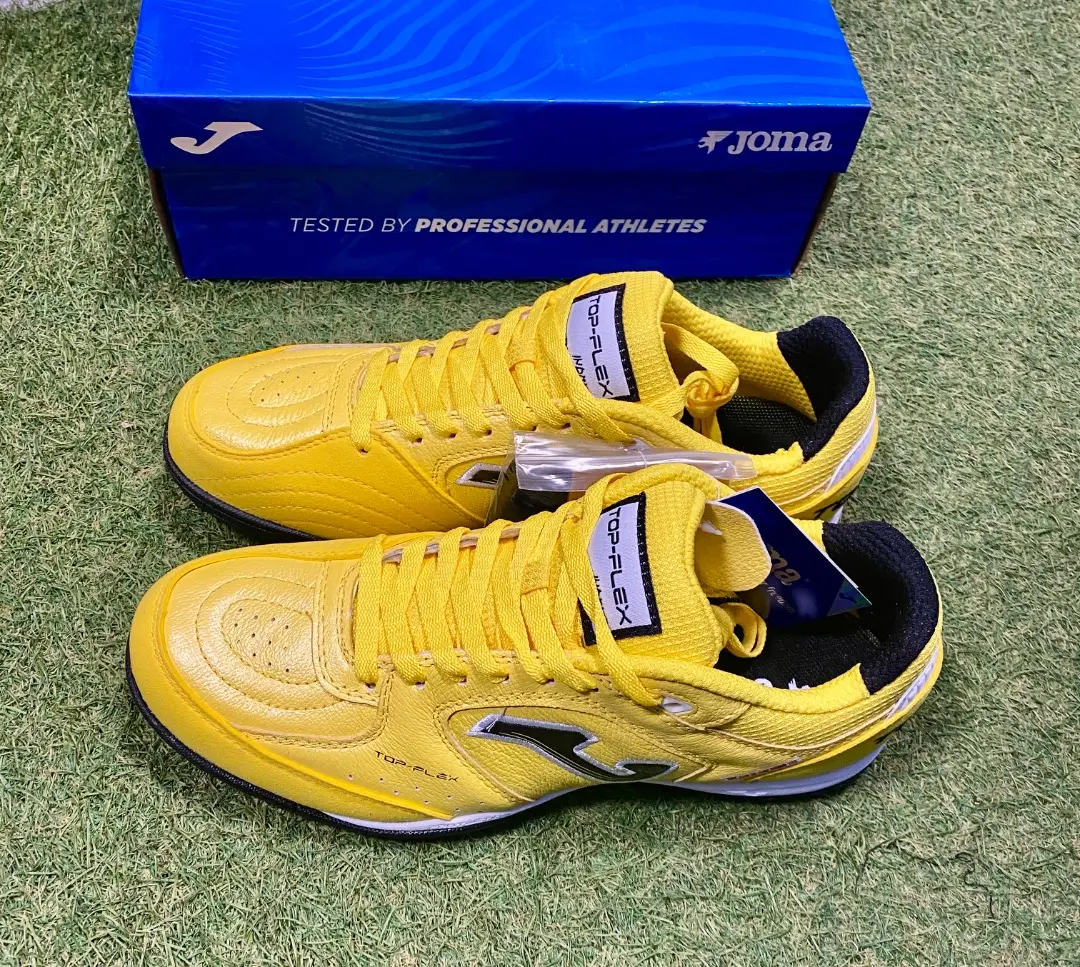 Joma フットサルシューズ ホワイト/イエロー/グリーン　EUR43 28cm Joma フットサルシューズ ホワイト/イエロー/グリーン EUR43
