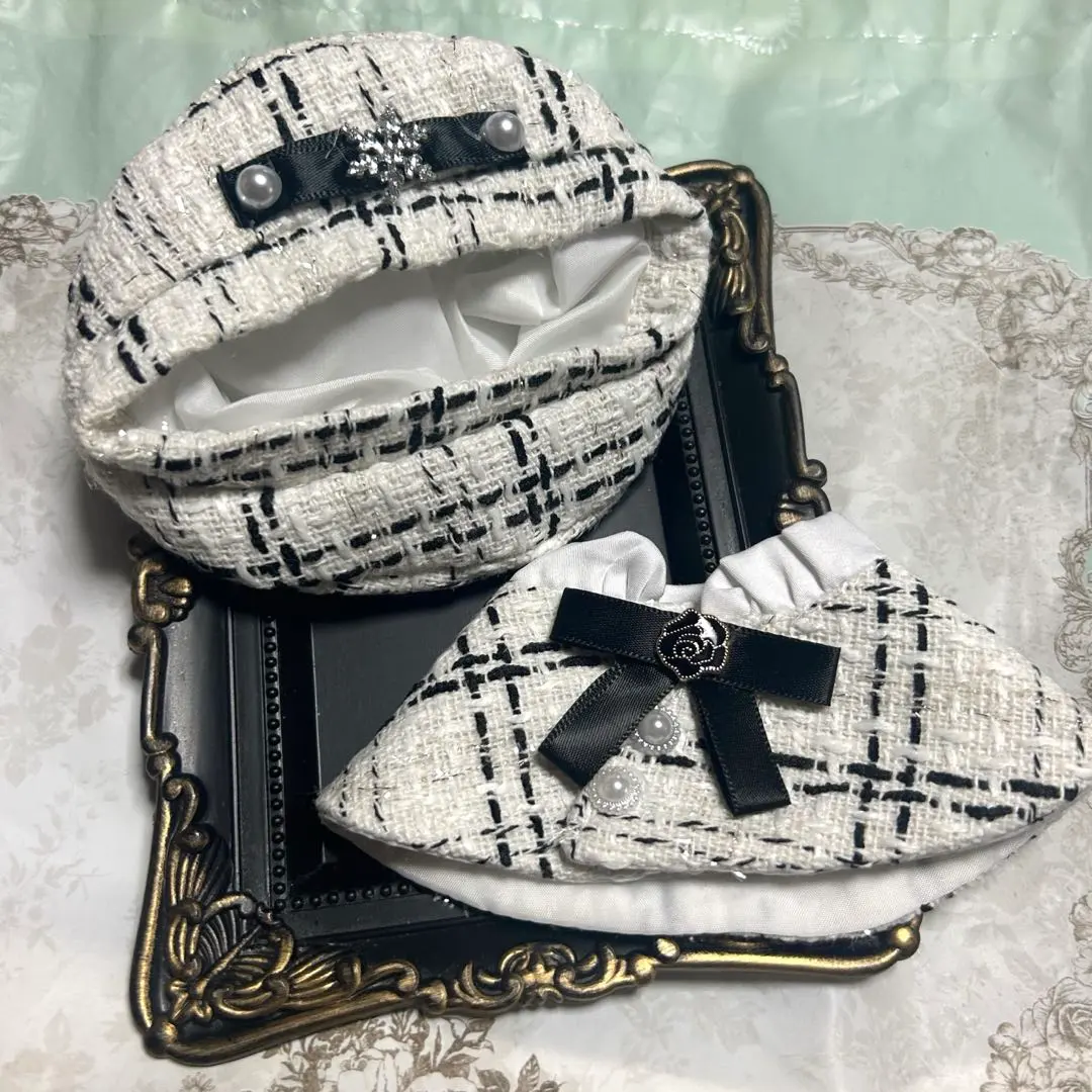 玩偶服 白色 白 10cm〜15cm 披風 貝雷帽 あんスタ（偶像夢幻祭） あくねこ（惡魔執事與黑貓） 的縮圖