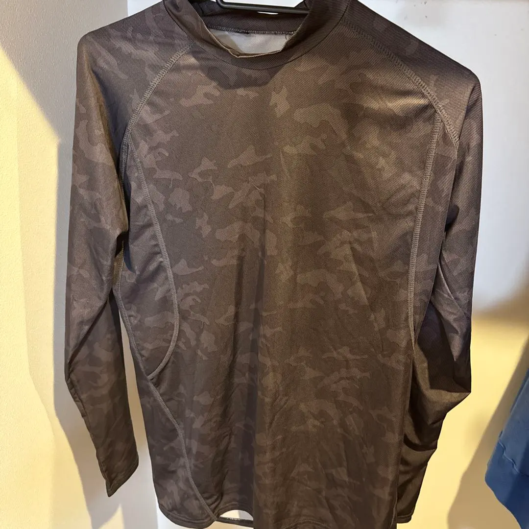 Thumbnail of Camouflage Pattern Long Sleeve T-shirt, Size L, Dark Gray