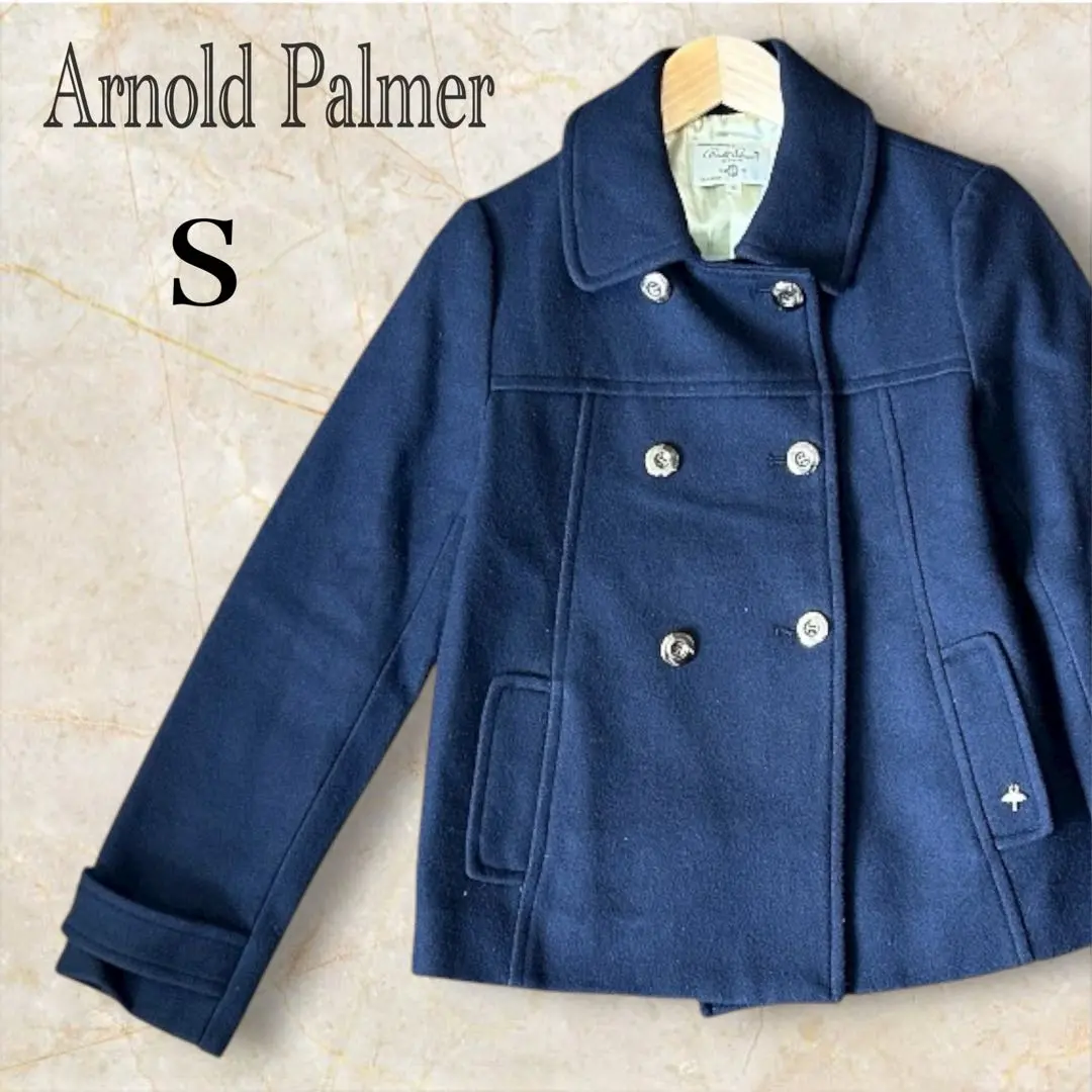 Thumbnail of Arnold Palmer Pea Coat Classic Style S Autumn/Winter Wool Women's