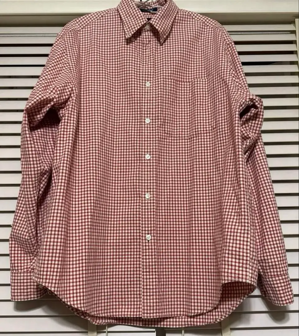Thumbnail of GAP Oxford Shirt XS/TP Men's Orange Check Pattern, Size M