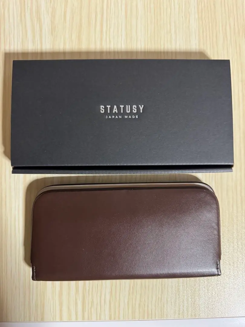 STATUSY ステータシー コーヒーヴィーガンレザー長財布 0.5秒決済！コーヒー豆からできたヴィーガンレザーの長財布 – 革