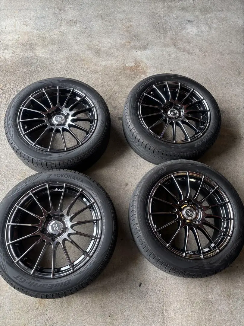 希少サイズ　ENKEI RS05 18インチ　8J+48 PCD114.3 4本 Yahoo!オークション -「エンケイ rs05」(5穴) (18インチ)の落札