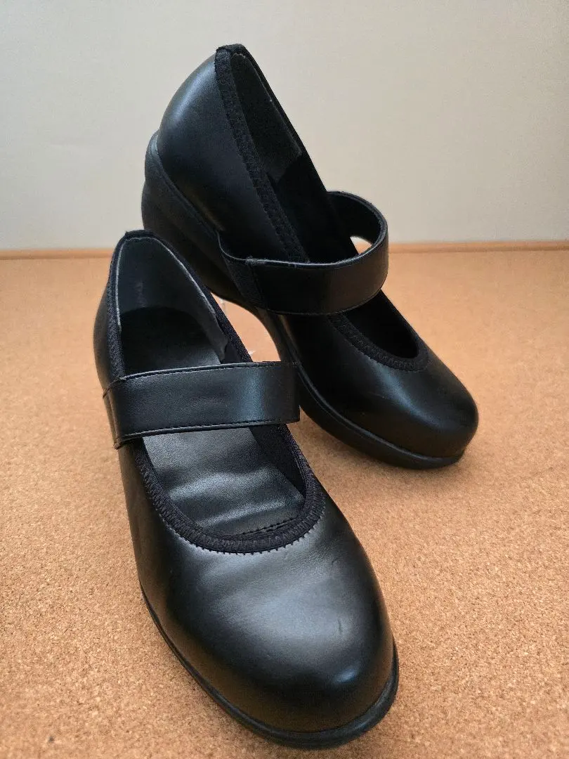 Thumbnail of Strap Pumps Wedge Sole Black
