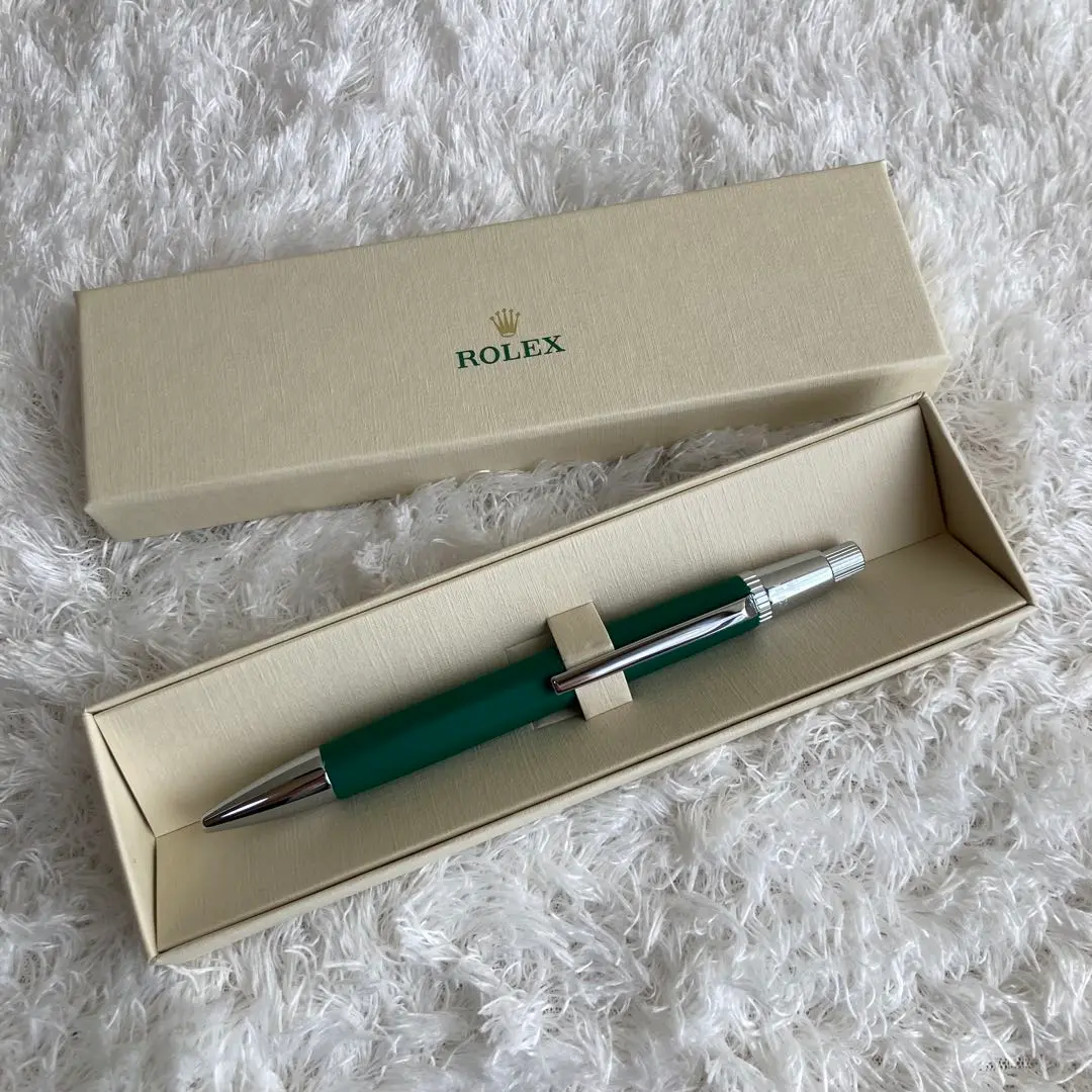 ROLEX ロレックス ボールペン 専用ケース付き ノベルティ グリーン ROLEXのフリマアイテム一覧