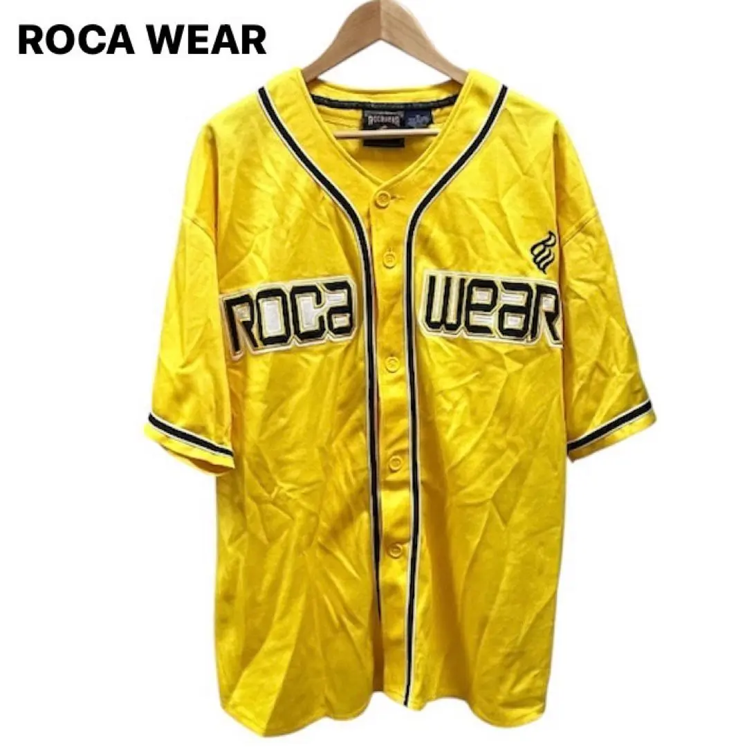 rocawear　ベースボールシャツ　ＸＬ(2XL~3XL)　BLACK 2025年最新】roca wear ベースボールシャツの人気アイテム
