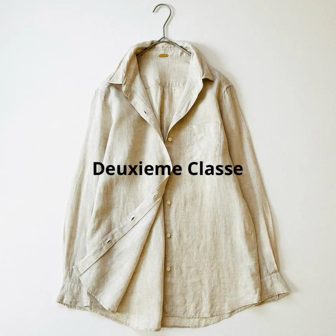 りょん 美品ドゥーズィエムクラス リネンウォッシュシャツ 2025年最新】ドゥーズィエムクラス リネン ウォッシュシャツの