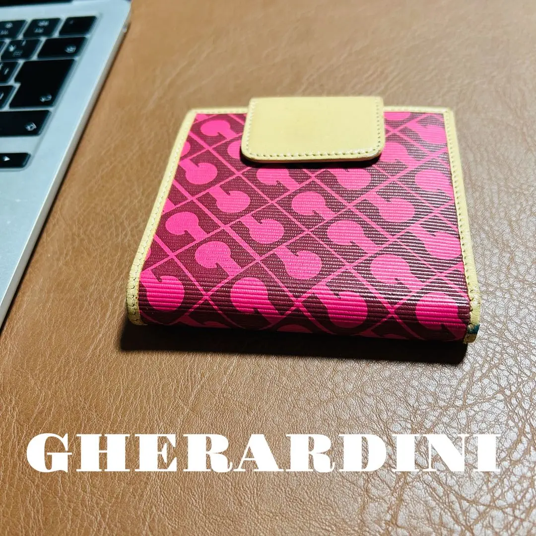 GHERARDINI 二つ折り財布 総柄 軽量デザイン ゲラルディーニ GHERARDINI 二つ折り財布 総柄 軽量デザイン ゲラルディーニ