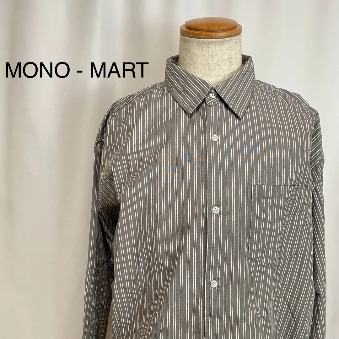 Thumbnail of 16 MONO - MART Striped M size Long sleeve shirt