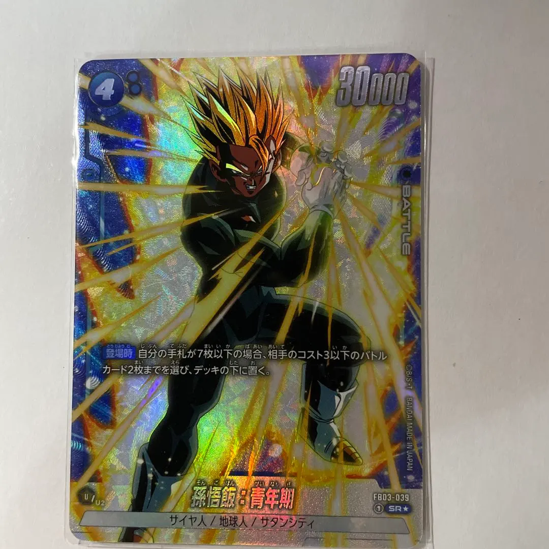 特別再録カード孫悟飯：青年期 SR⭐︎FB06 特別再録版】孫悟飯：青年期[DBF_FB03-039_SR]【FB06収録