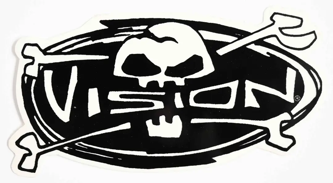 激レア80sVISION ストリートウェア ステッカー Vision Street Wear Skate Clothing Tag OG 80's Z63A Vintage