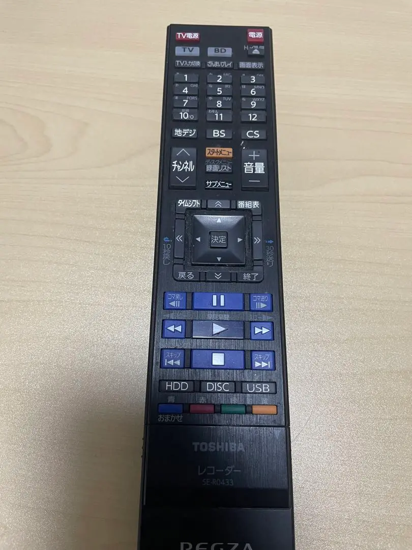 T16 SE-R0433 東芝 DBR-M490用リモコン 即決 送料込み