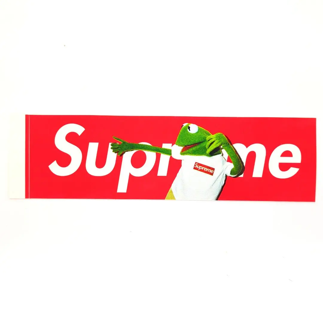 Supreme カーミット ボックスロゴ ステッカー レッド Kermit Supreme 'Kermit The Frog Box Logo Sticker'ボックスロゴ