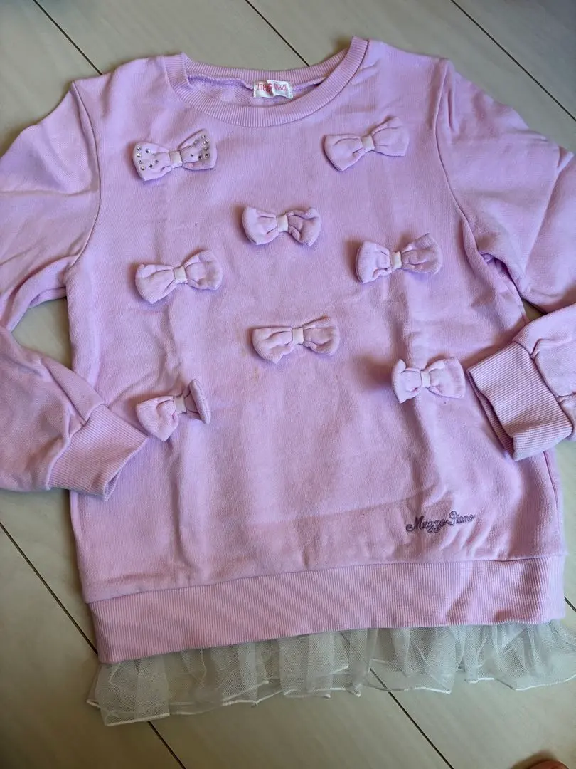 Thumbnail of Mezzo Piano 140cm Sweatshirt Top Long Sleeve Kids Girls Ribbon