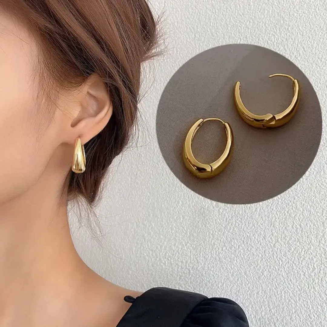 Thumbnail of [Set of 2] Gold x Silver Hoop Earrings & Drop Earrings