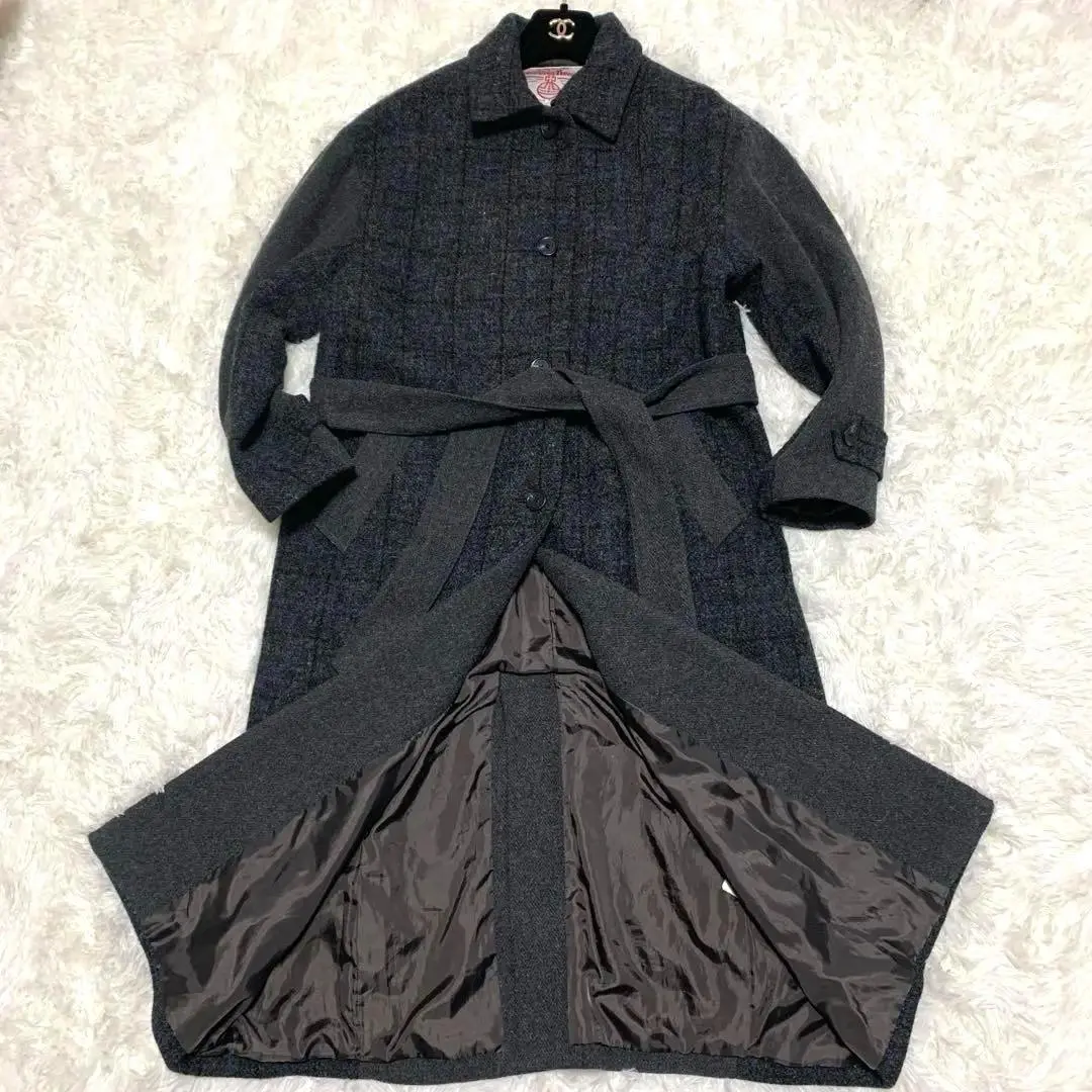 ハリスツイード　コート　60s 70s ヴィンテージ　harris tweed 古着 70年代 Richman BROTHERS Harris Tweed ハリスツイード