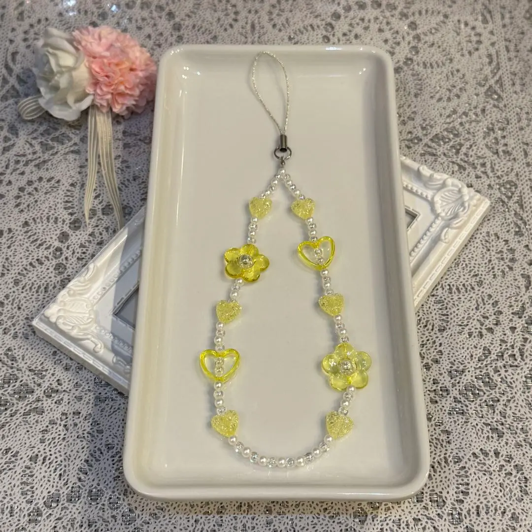 Thumbnail of F Handmade Bead Strap - Yellow