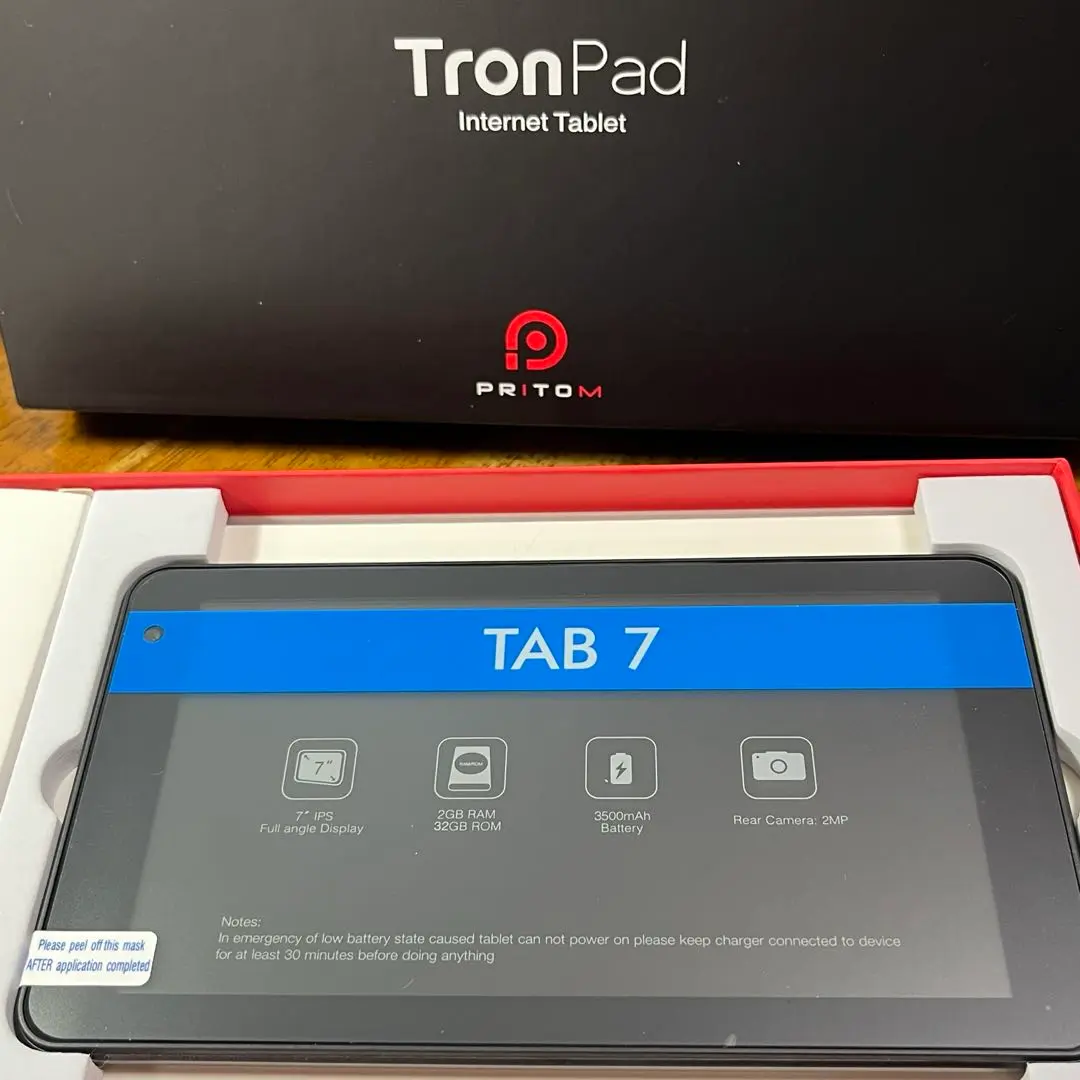【新品未使用】　TronPad Tablet Androidタブレット Amazon.co.jp: Android11 タブレット7インチ PRITOM タブレット