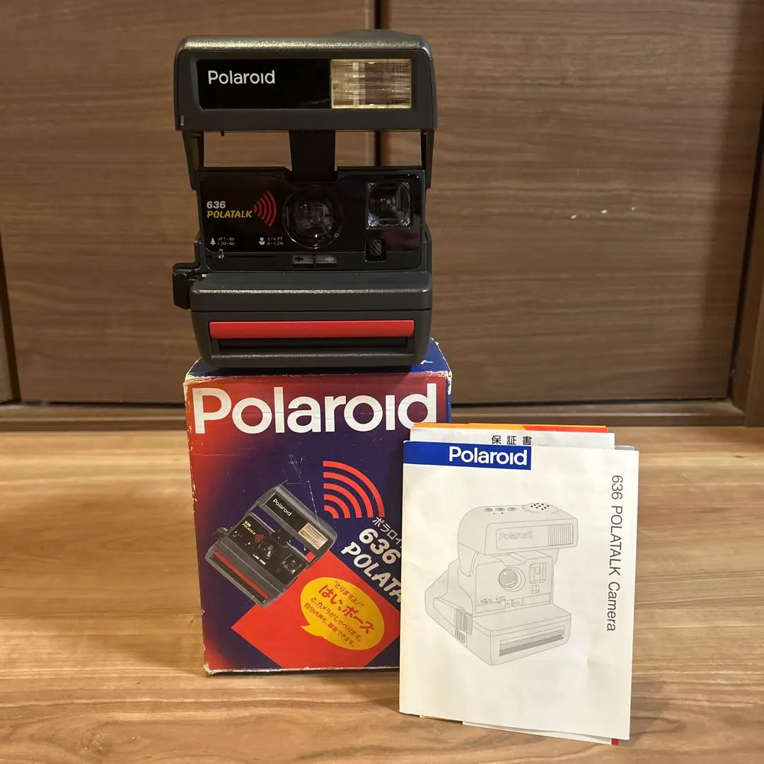 Polaroid 636 POLATALK ポラロイドカメラ ポラロイド雑貨店】Polaroid Polatalk 600タイプ 録音機能付き