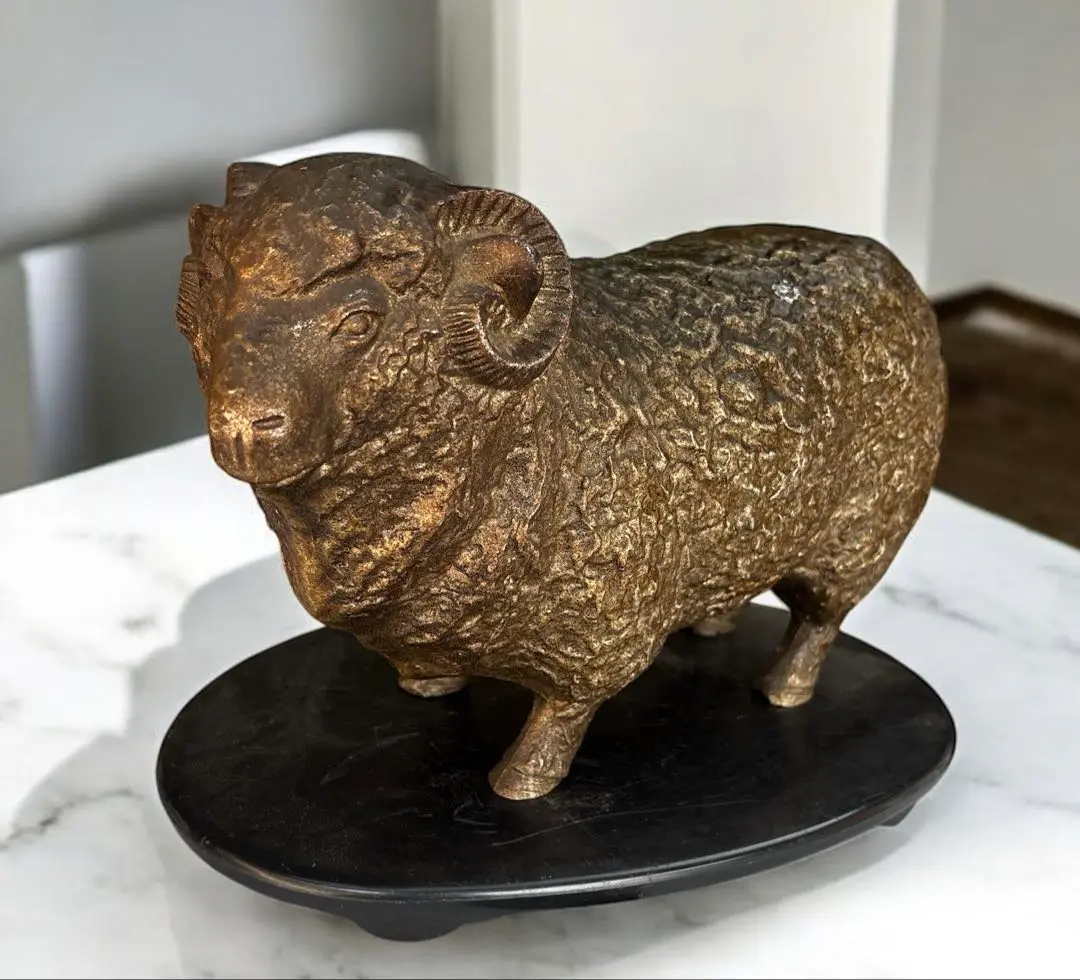 ⑬金属美術工芸品 羊置物 耀 未 銀 堀川恭作 ⑬金属美術工芸品 羊置物 耀 未 銀 堀川恭作