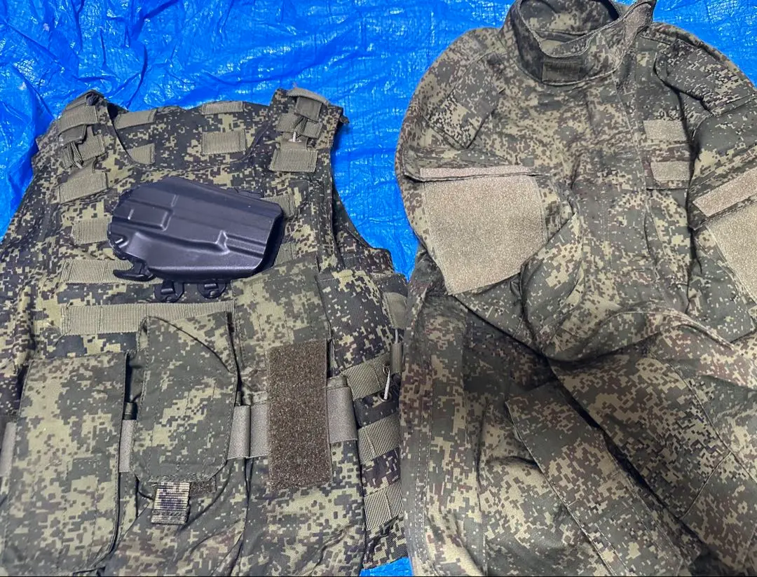 デジタルフローラ迷彩　ジャケット&ズボン&アーマーセットロシア連邦軍 Amazon.co.jp: [ALTYN] ロシア軍VKBOデジタルフローラ戦闘服