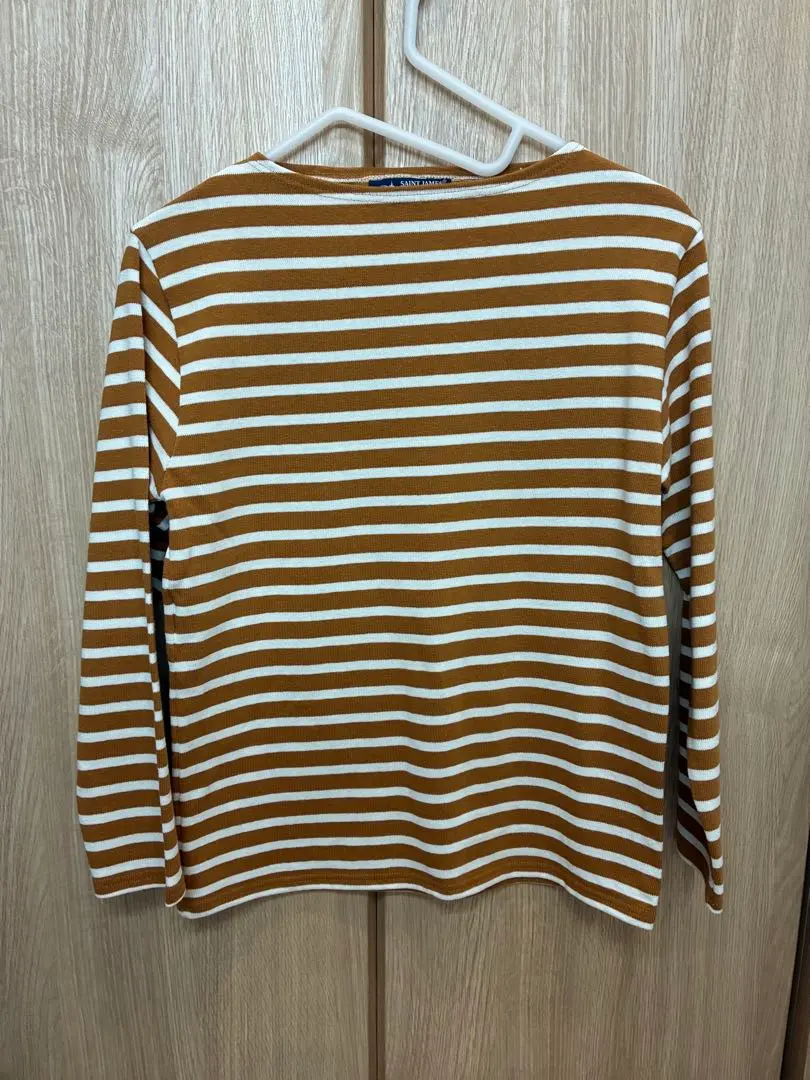 Thumbnail of SAINT JAMES Long Sleeve T-shirt XS Brown & White Stripe