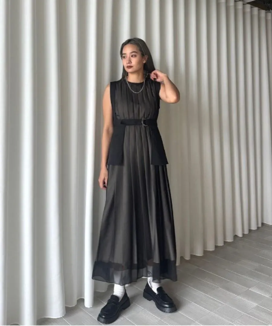 Thumbnail of MEDI CORSET SET FULL PLEATS DRESS *Dress Only