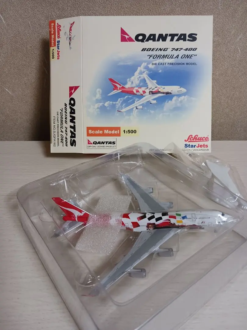 【希少】特別塗装機 カンタスオーストラリア航空B747 1/500 Herpa Wings 747-200 カンタス・オーストラリア航空 70-80年代