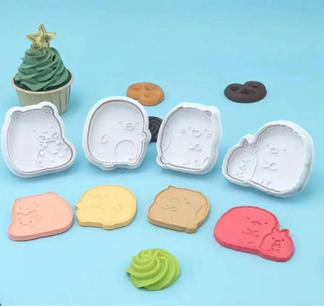 Thumbnail of Sumikko Gurashi Cookie Cutter Set, Cookie Cutters, Clay, Dust, Fried Shrimp, Sub Characters
