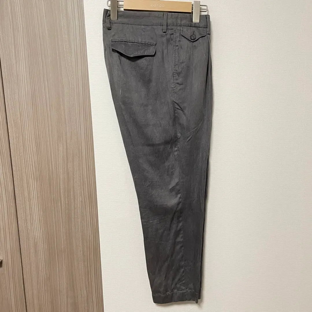極美品【エンポリオアルマーニ】ゴムウェスト ストレッチ黒 スラックス50 極美品【エンポリオアルマーニ】ゴムウェスト ストレッチ黒