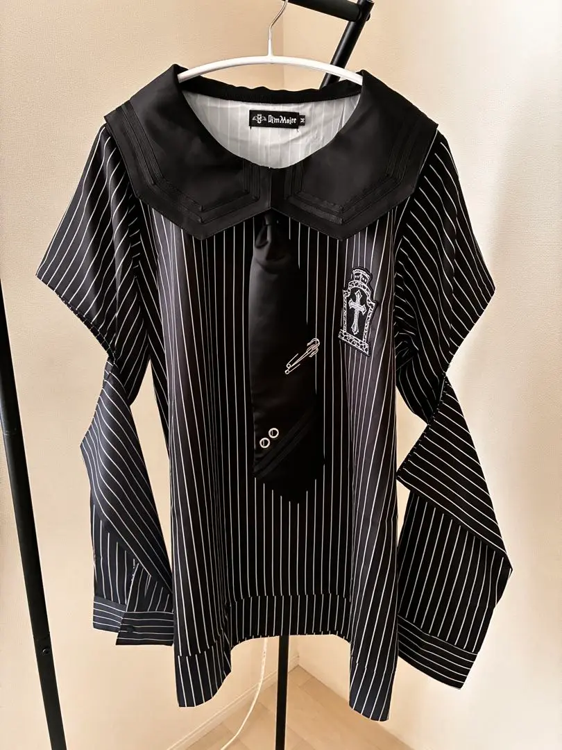 【DimMoire】 Gothicセーラーシャツ ストライプ 2025年最新】DimMoire シャツ・ブラウスの人気アイテム - メルカリ