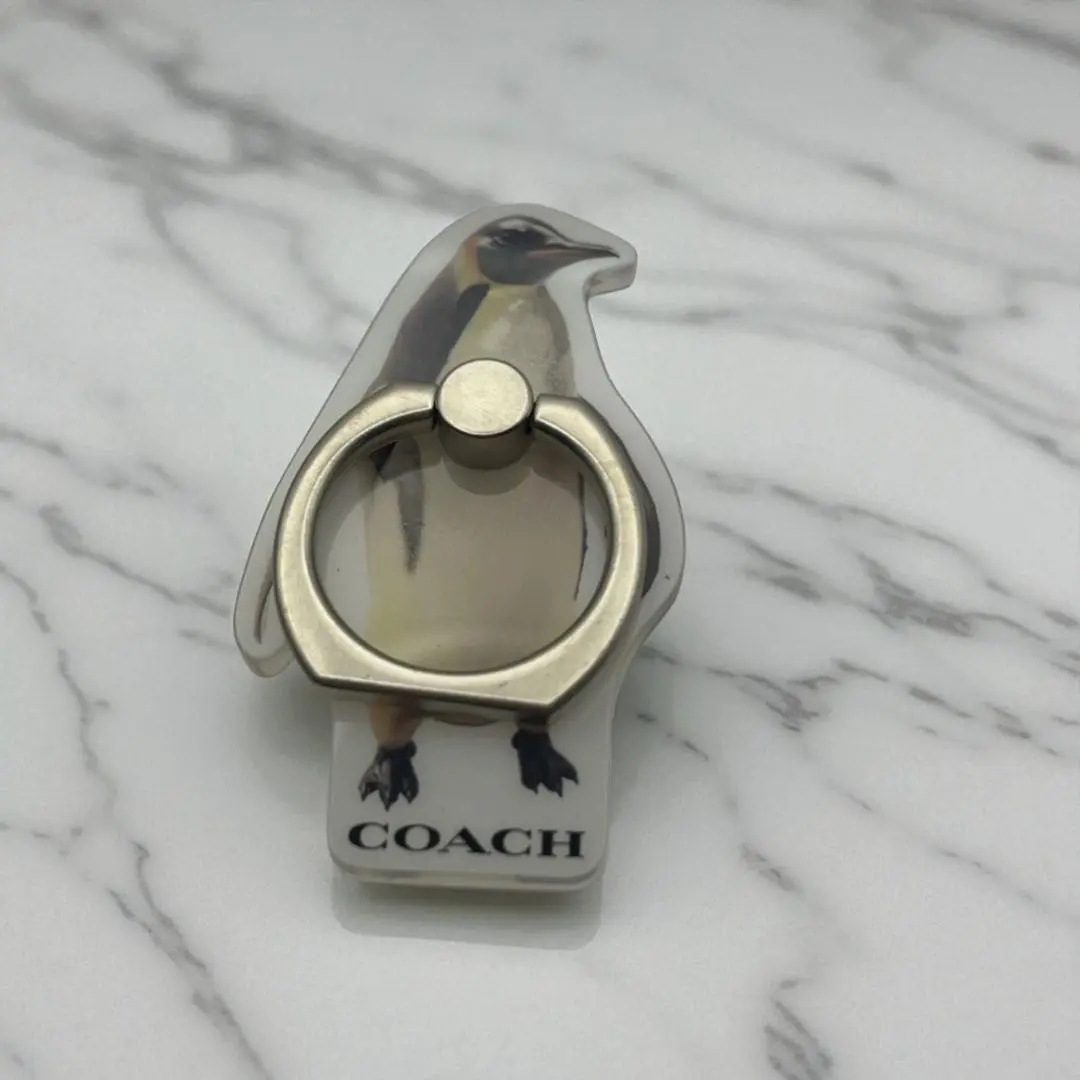 COACH 企鵝 手機支架 環 正品 全新未使用 的縮圖