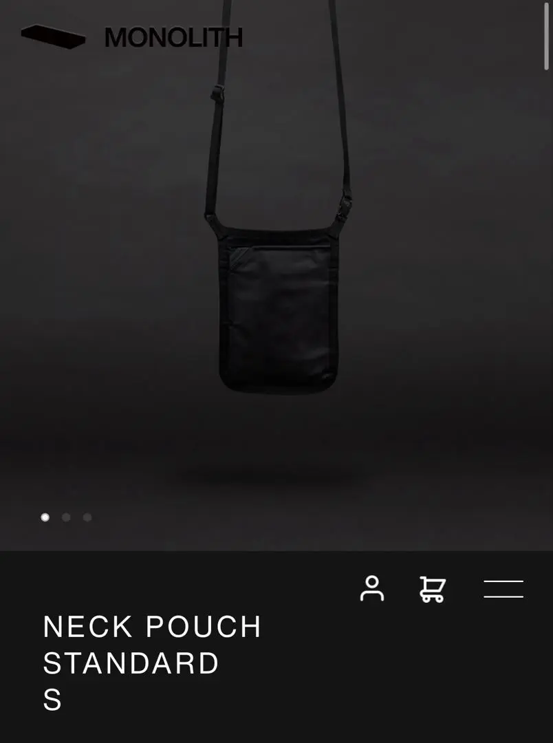 everyone MONOLITH ブラック サコッシュ PAPERBACK POUCH STANDARD EO BLACK | everyone