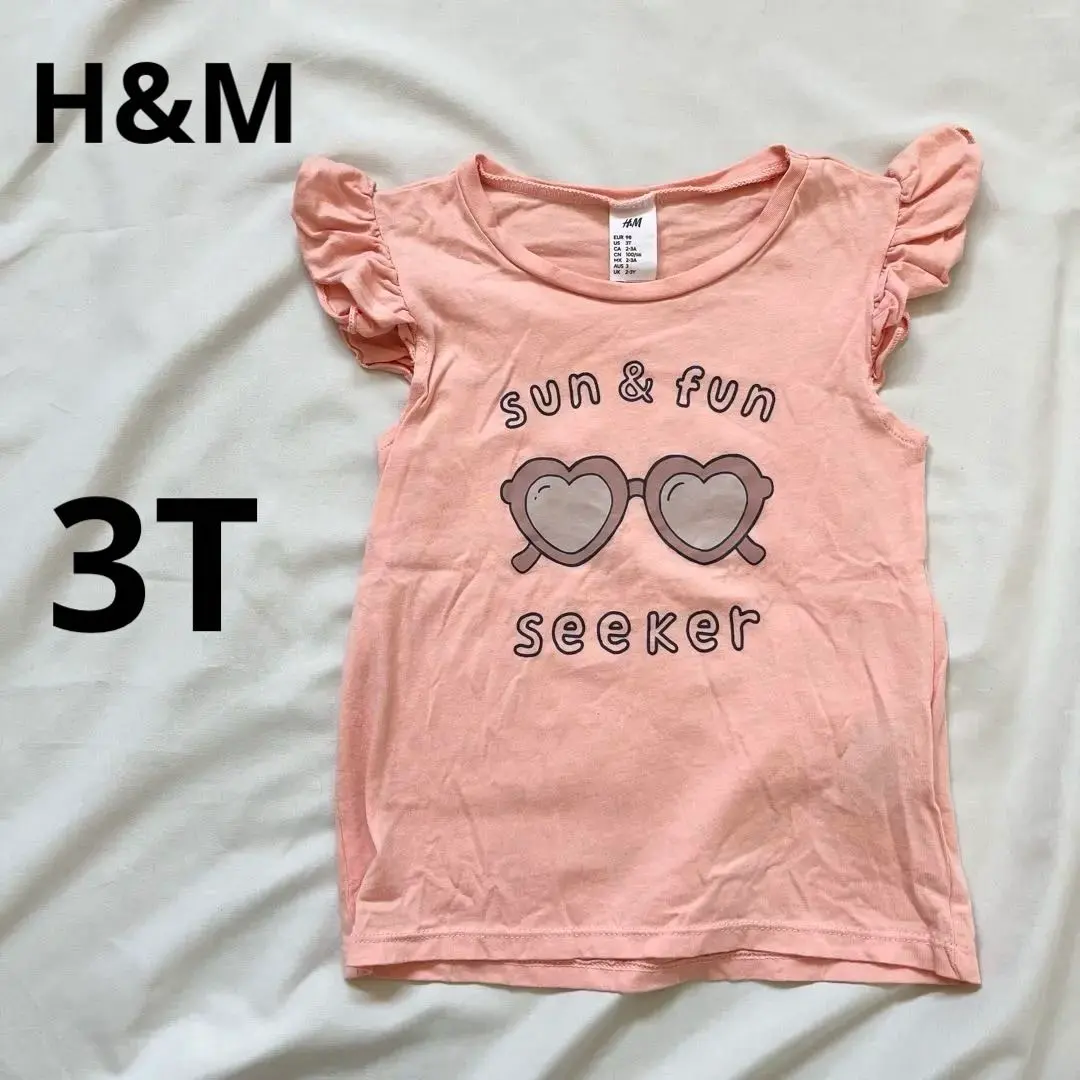 Thumbnail of 【Excellent Condition】H&M Pink T-shirt US3T (90-100cm)