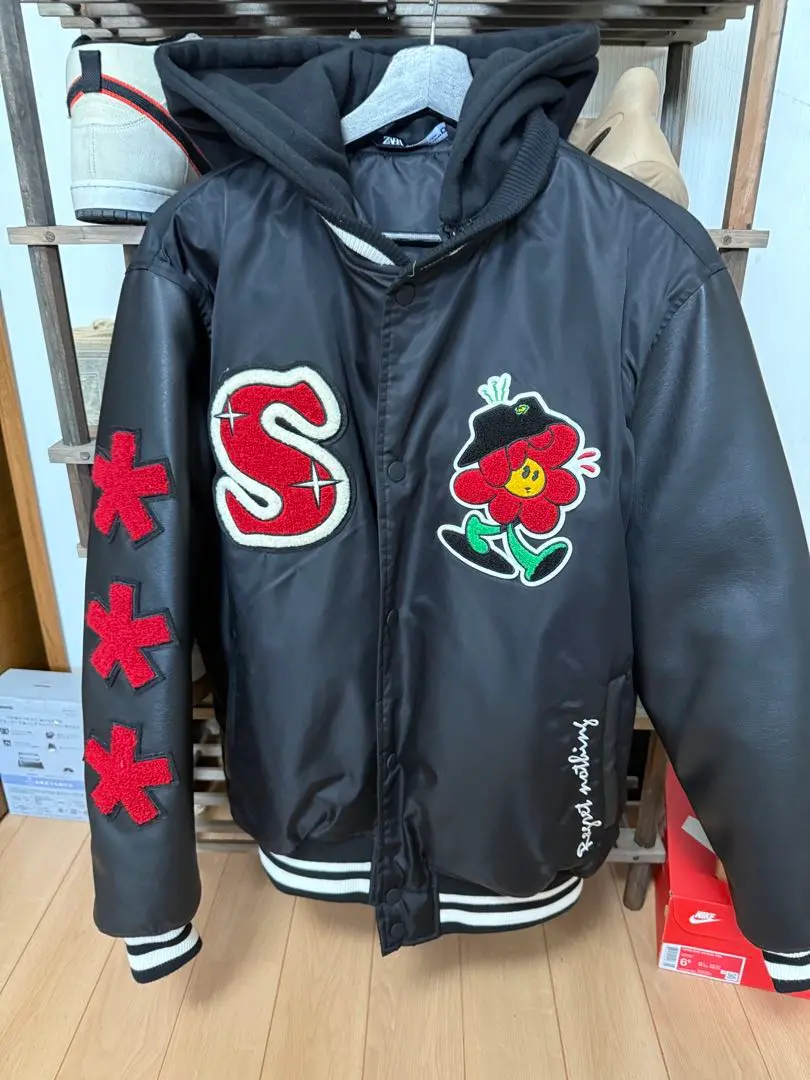ZARA スカジャン カワイイデザインです！ ZARA タイガー ドラゴン 龍 虎 刺繍 スカジャン - メルカリ
