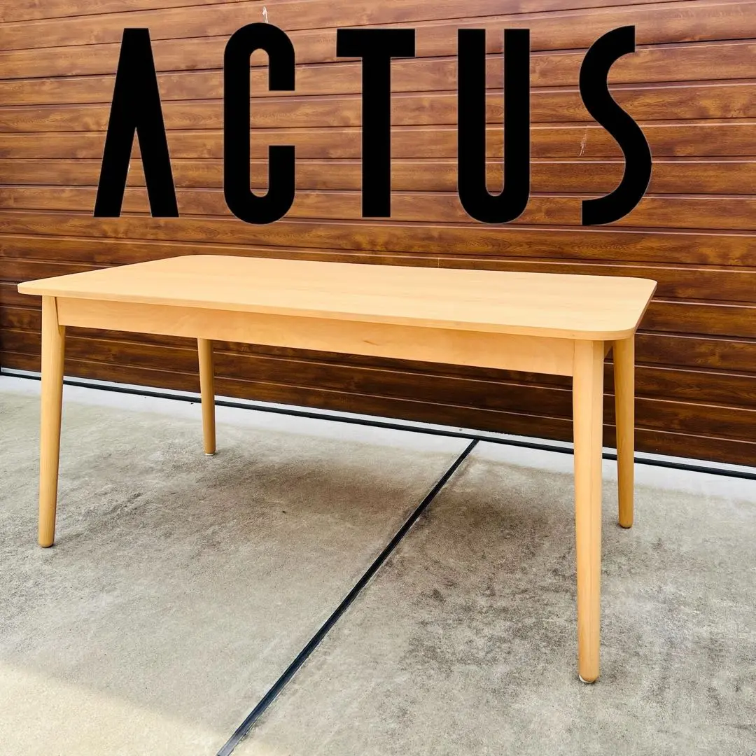 ACTUS 木製ダイニングテーブル 長方形 2025年最新】Actus 特徴:完成品 ダイニングテーブルの人気