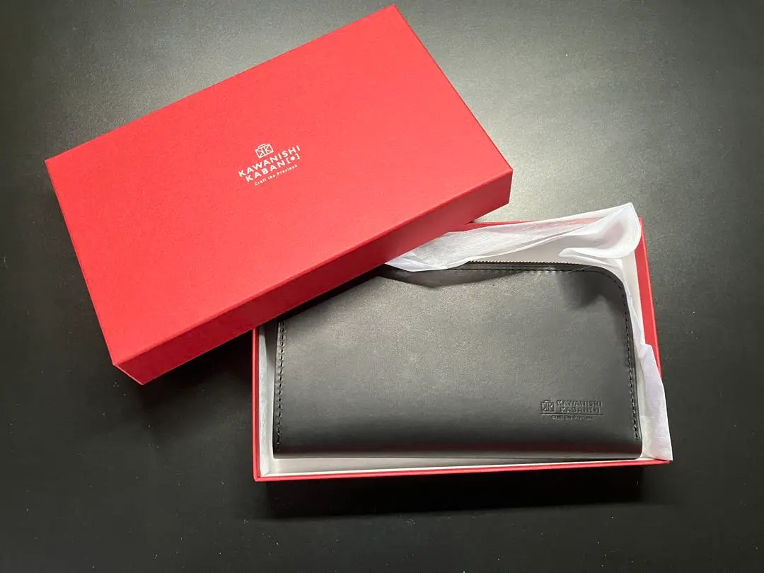 【新品未使用】リッチーL トスカーノリスシオワイン【レア】カワニシカバン 定番カラー】L型財布 長財布 スリムでコンパクト【ricchyL