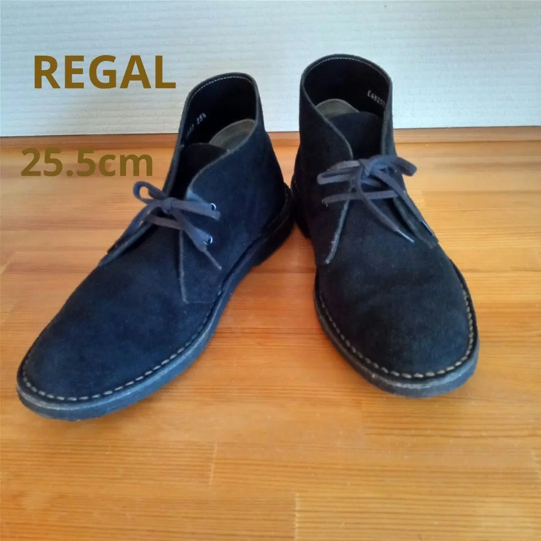 【REGAL】麂皮查卡靴 25.5cm 日本製 橡膠鞋底 的縮圖