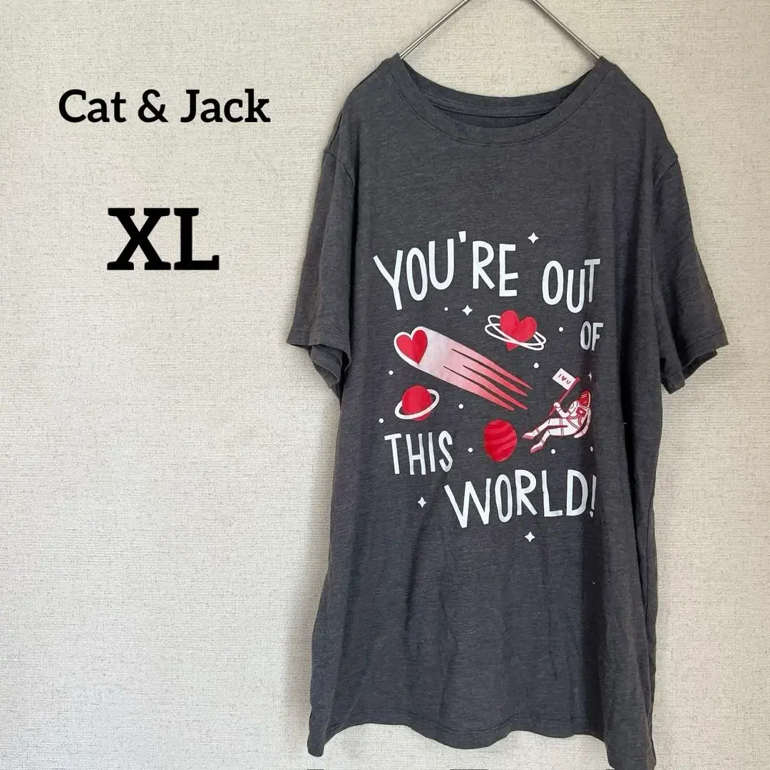 Thumbnail of Cat & Jack 【XL】Gray T-shirt with Space Design