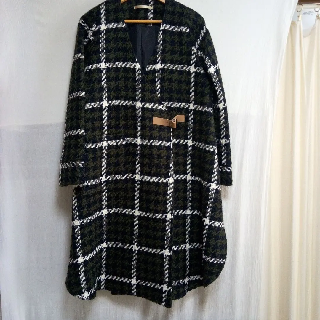 Thumbnail of Helter-Skelter Jacquard Weave Long Coat - Beautiful Condition