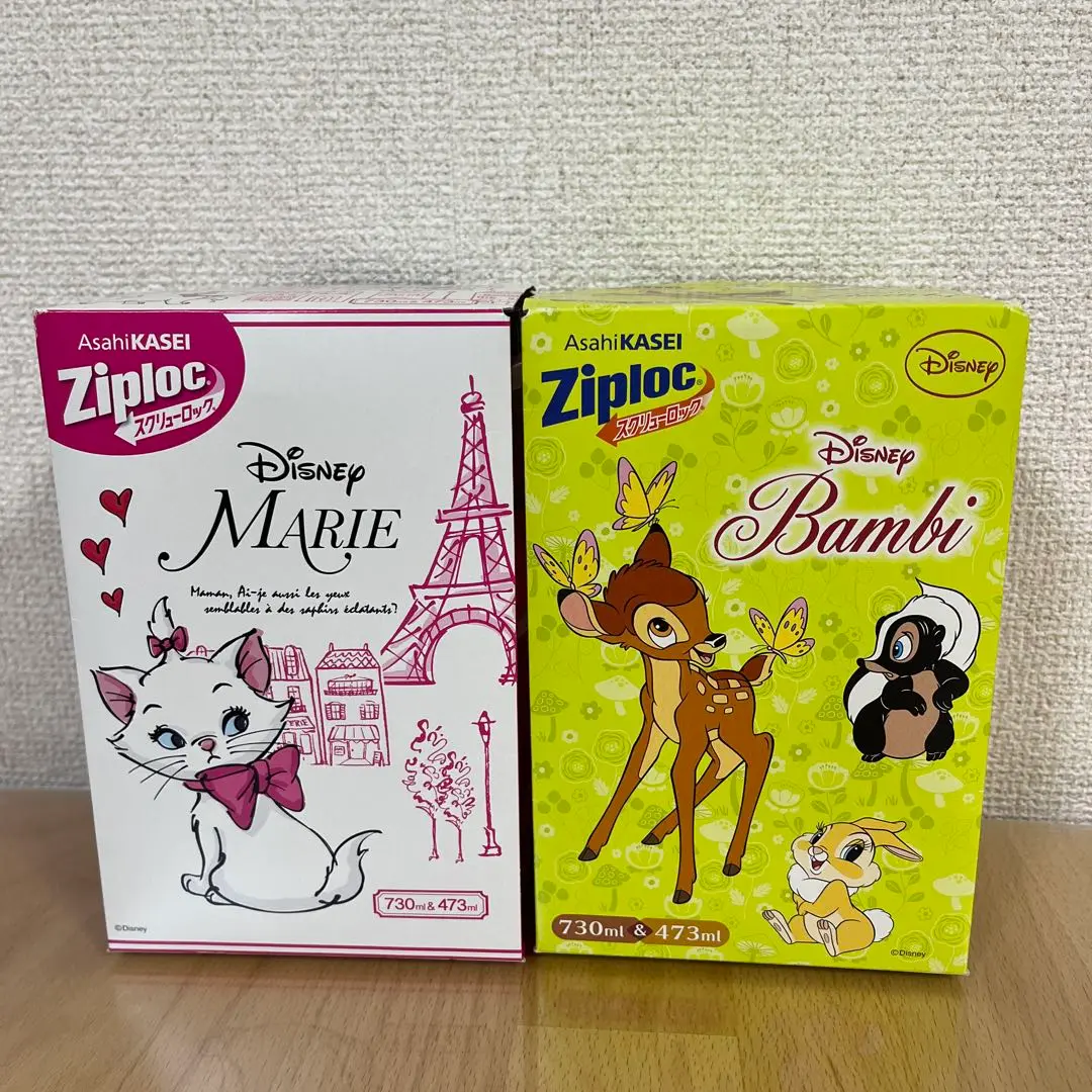 ジップロック　コンテナー　バンビ＆ラプンツェル　計6個 ジップロック コンテナー バンビ＆ラプンツェル 計6個