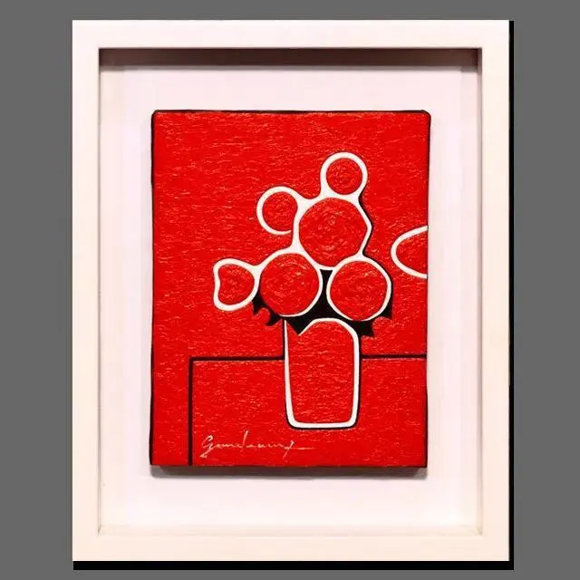 rikarika1965縦47cm●金太陽発展赤富士▲がんどうあつし油絵画 rikarika1965様専用縦47cm○金太陽発展赤富士△がんどうあつし油